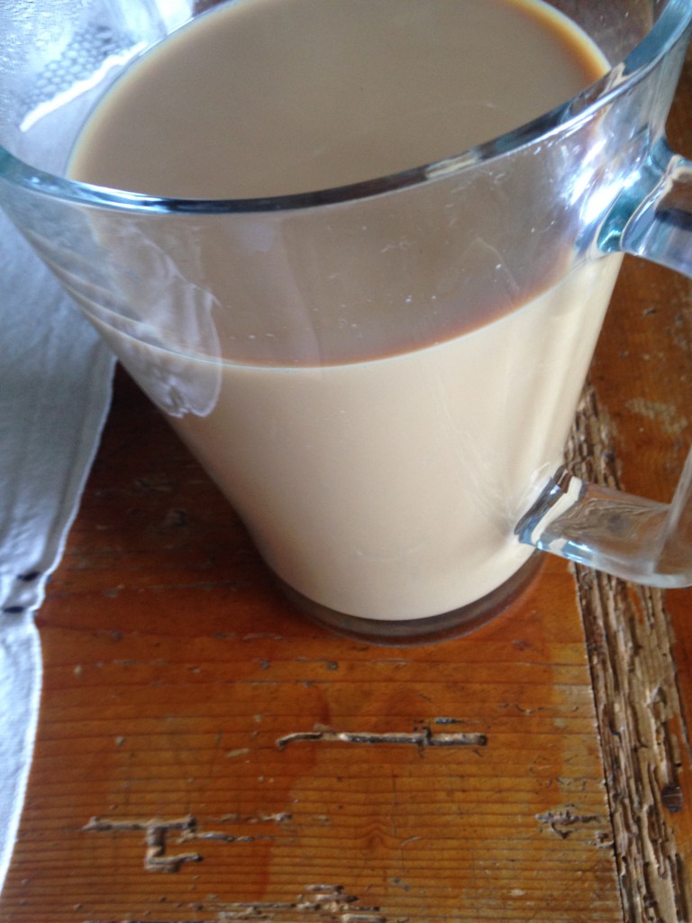 chai tea in a giant pitcher